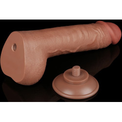 LoveToy SlidingSkin Gode Sliding Skin 18 x 4.7cm Marron